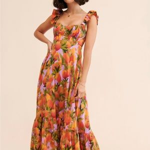 Farm Rio Mango Macaw maxi dress